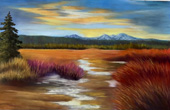 “Spring in the Air - 2” - Original Pastel - 43” x 30” - Museum Glass Framing